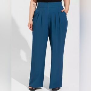 Torrid Crepe, Wide Leg, Tie-Back Pants